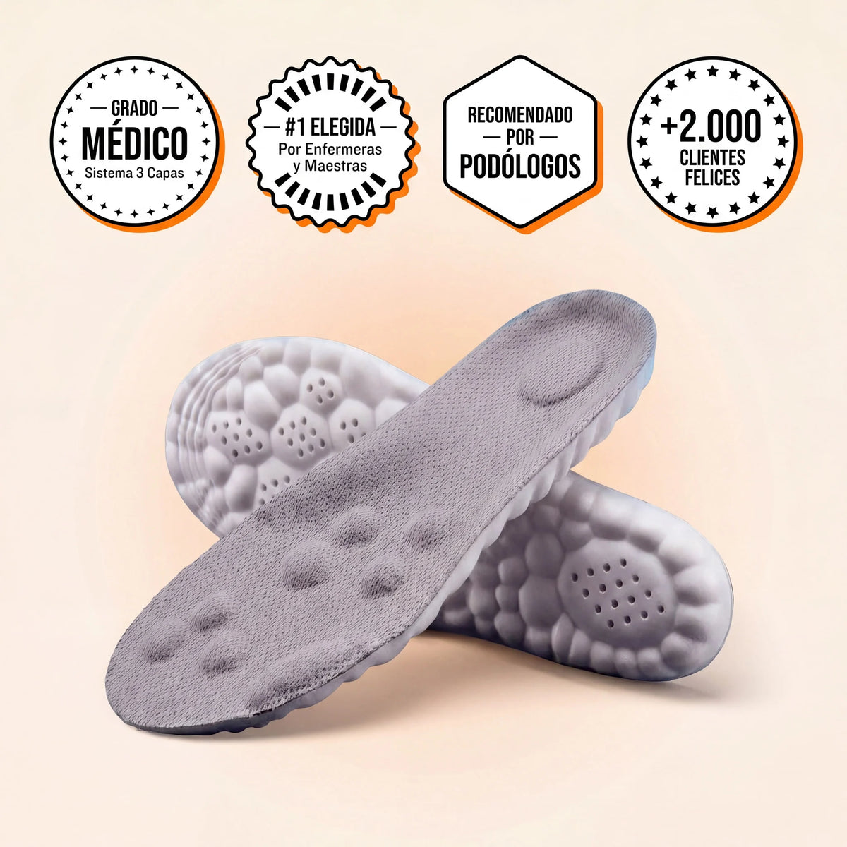 Plantillas Moovers Alivio Diario · Gris