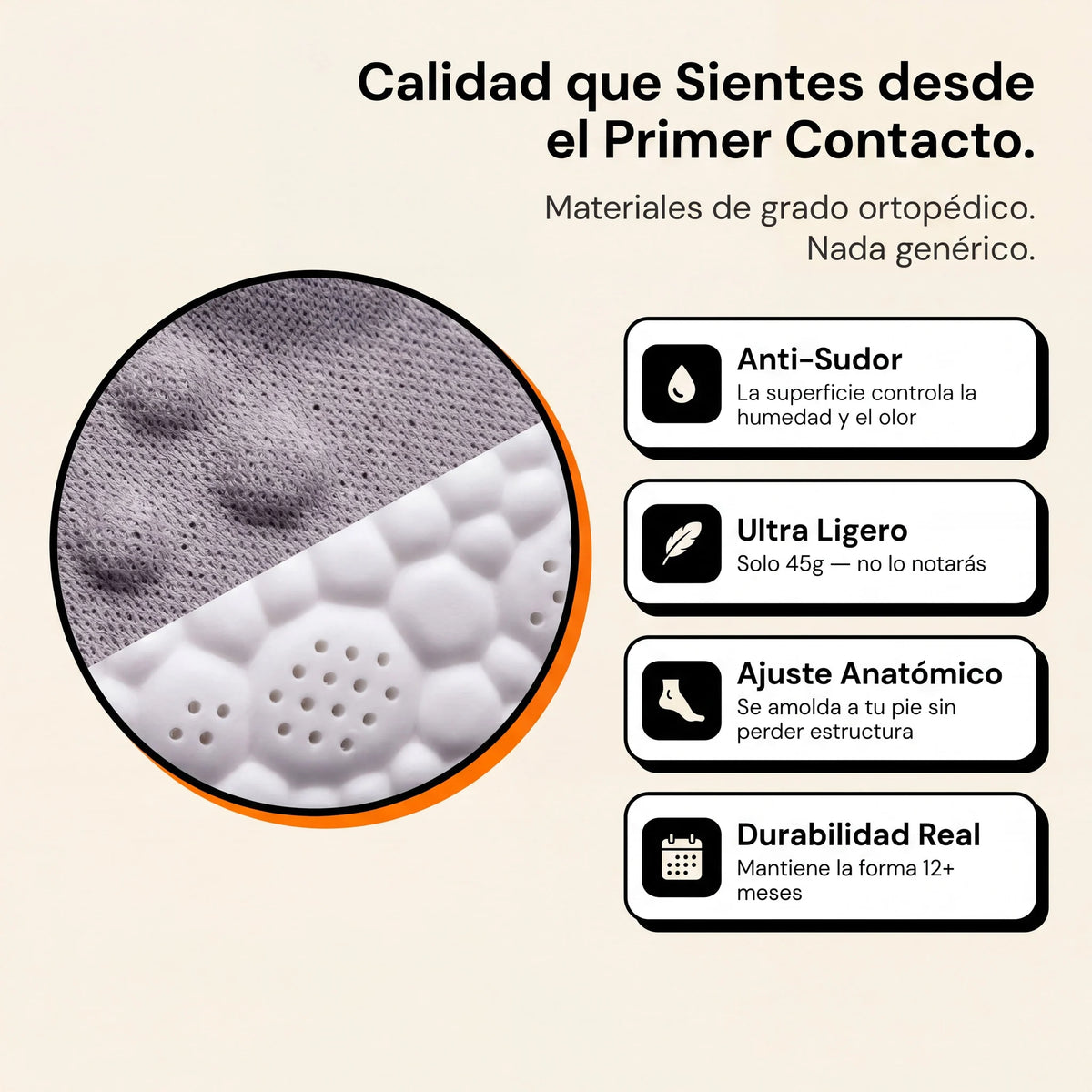 Plantillas Moovers Alivio Diario · Gris