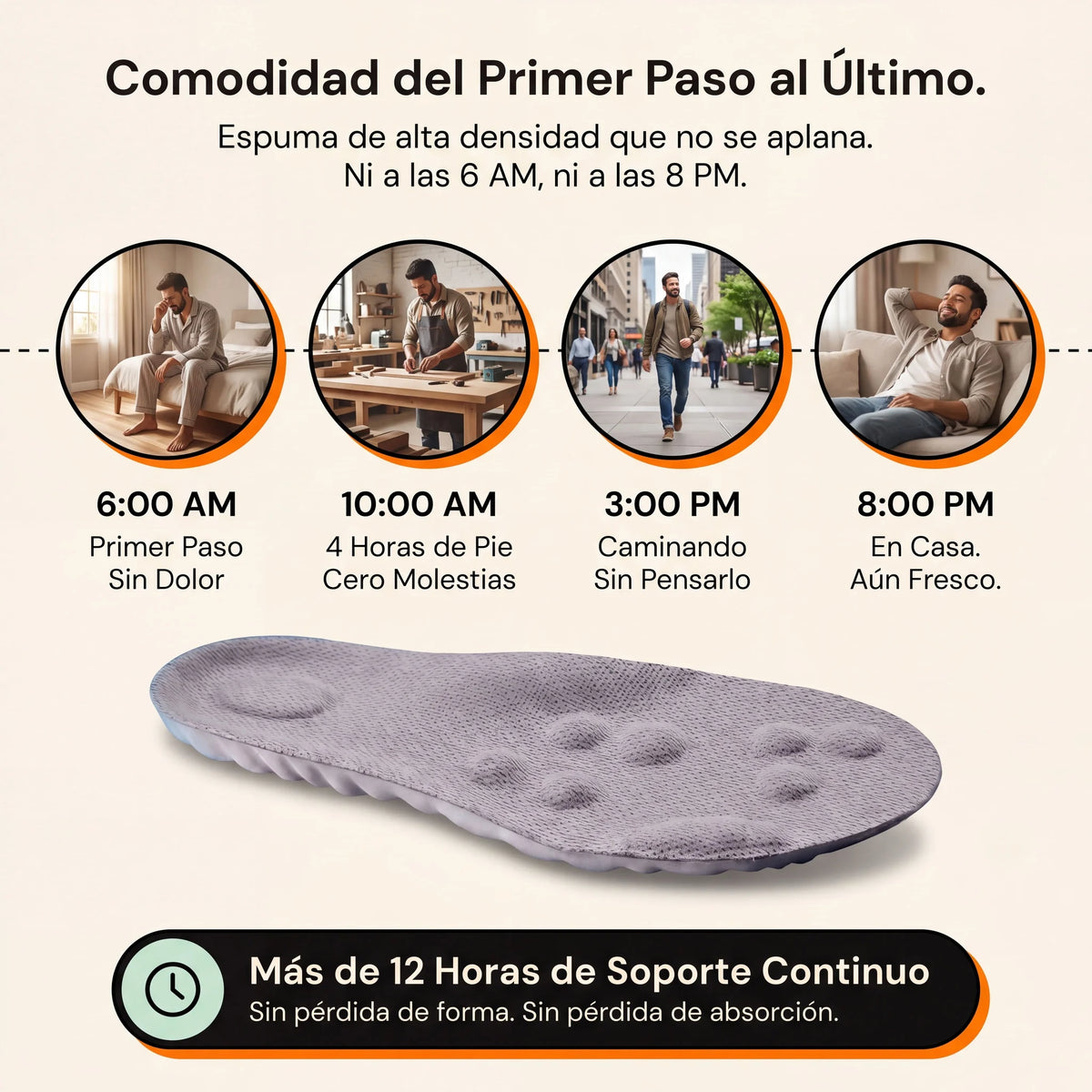 Plantillas Moovers Alivio Diario · Gris